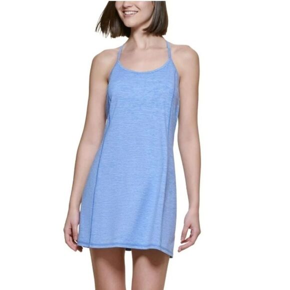 Calvin Klein Performance Women's Halter Peached Space Dye Sport Dress  NWT - Picture 1 of 12